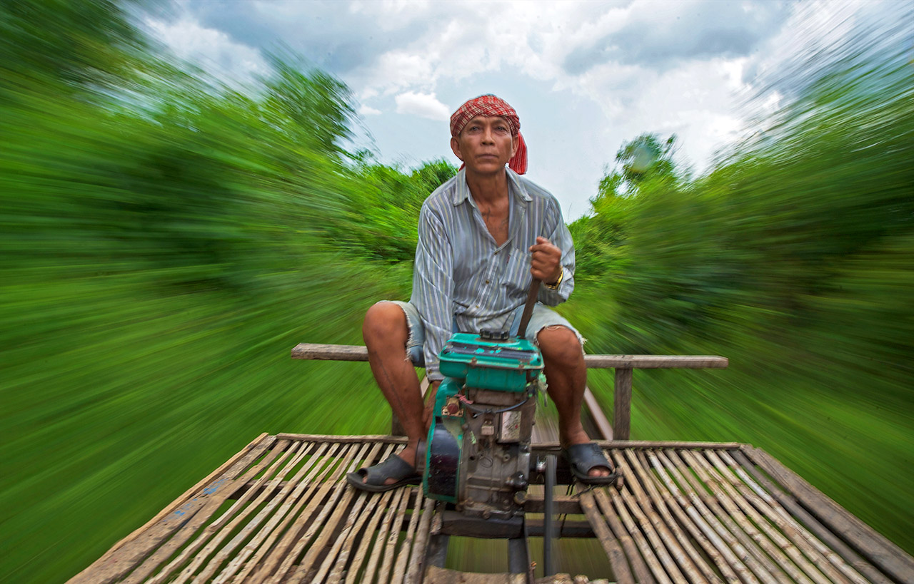Bamboo Train,Battambang, Cambodia, ©2017